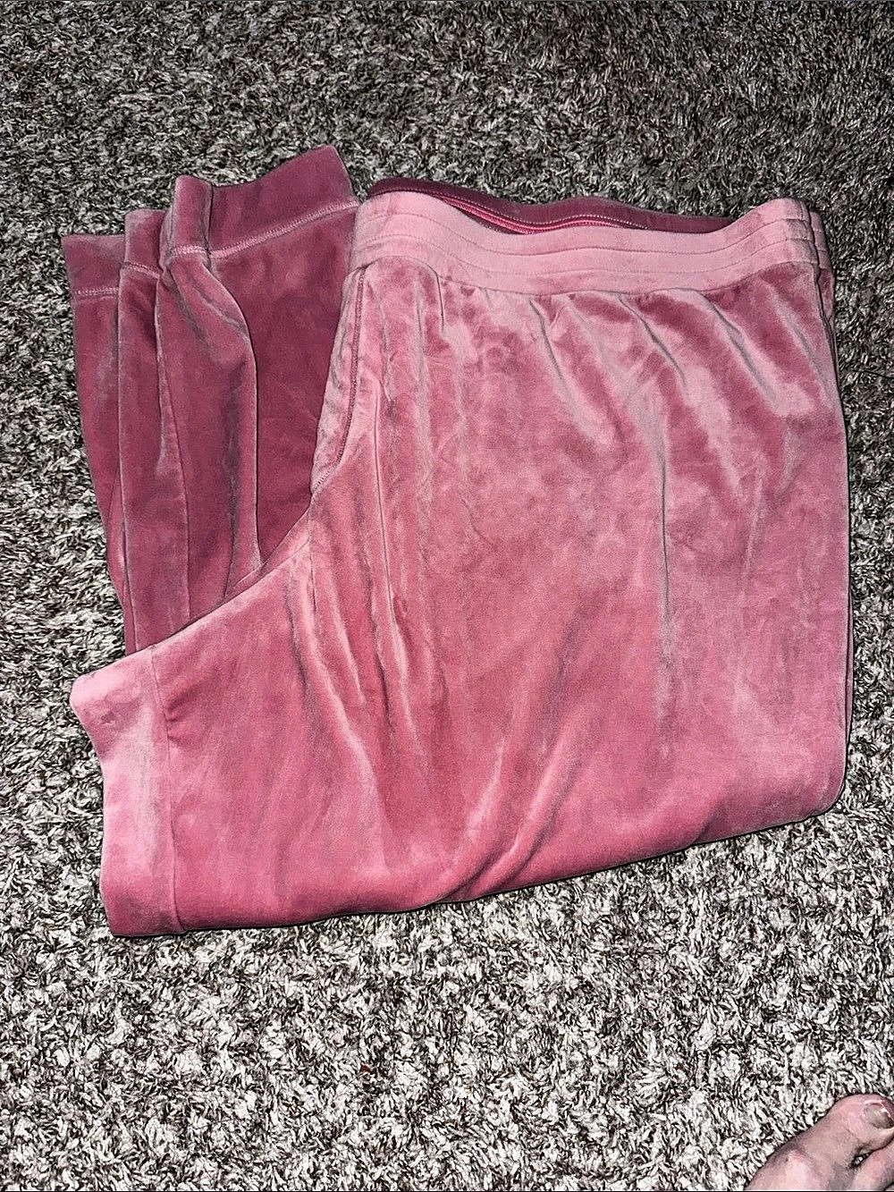 Isaac Mizrahi Pink Velour Jogger Pants Size 5x